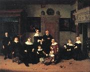 OSTADE, Adriaen Jansz. van Portrait of a Family jg china oil painting reproduction